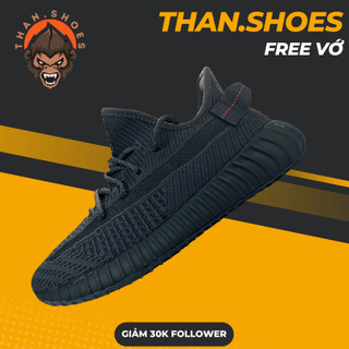 Giày yz boost 350 v2 black reflective, yz 350 đen phản quang bản cao cấp boost nén hạt - than.shoes