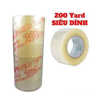 Cây 6 Cuộn Băng Keo Trong 200 Yard Loại 2kg