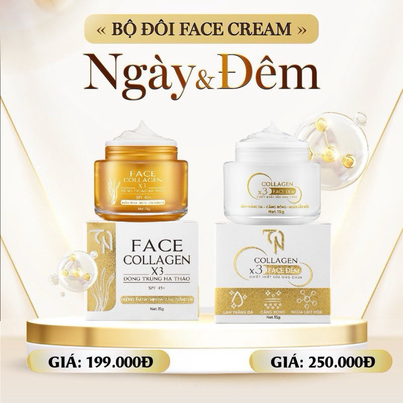 BỘ ĐÔI KEM FACE NGÀY+ ĐÊM ĐÔNG ANH CHÍNH HÃNG