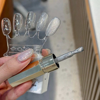   Ảnh thật   Sơn gel mắt mèo kim cương ánh Trắng MiLan chính hãng  Không bị nền Đen  đồ nail Linh Anh 