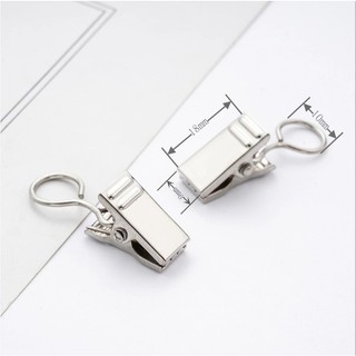 Móc kẹp sắt treo tranh vải, móc rèm cửa đầu tròn không gỉ nhỏ gọn, tiện dụng, giá rẻ