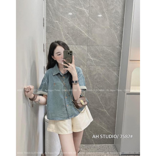 Sơ Mi Bò Crt Thêu 7587