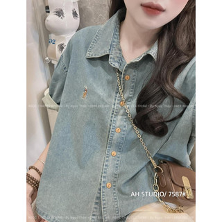 Sơ Mi Bò Crt Thêu 7587