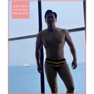 [ĐỘC ĐÁO] Quần bơi nam Seobean cao cấp tôn mông to căng tròn sexy - Bikini nam đi bơi đi biển