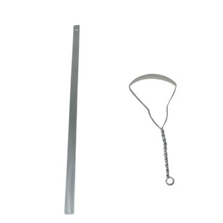 Combo cây cạo lưỡi inox thẳng và cạo lưỡi inox tròn