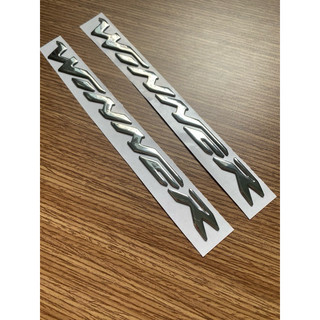 Cặp chữ Winner mạ crom màu bạc_Decal