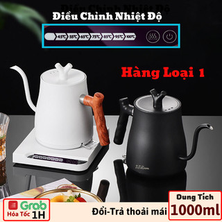 Ấm đun siêu tốc cổ ngỗng điều chỉnh nhiệt độ 1000ML công suất 1000W sôi nhanh chống khô titiroom