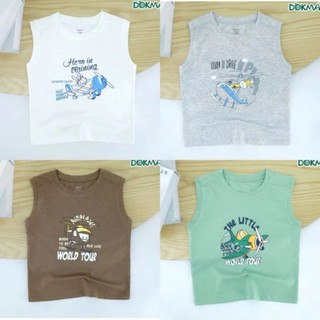 Áo ba lỗ bé trai dokma 9-36m mã das090