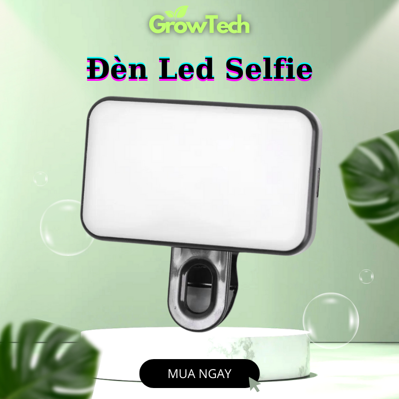 Đèn LED Selfie Mini Cầm Tay 3 Chế Độ Sáng, Phụ Kiện Trợ Sáng Chụp Ảnh, Quay Video Chuyên Nghiệp