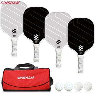 Vợt Pickleball SINSHAM XSH-1 Sợi Carbon Siêu Nhẹ Chuẩn Thi Đấu, Được Pickleball Hoa Kỳ chứng nhận
