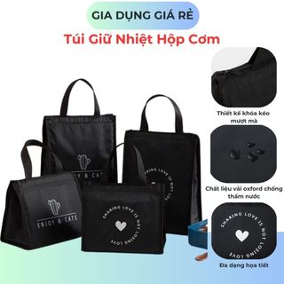 Túi Giữ Nhiệt Hộp Cơm Phiên Bản Cao Cấp, Sang Trọng, Túi Đựng Hộp Cơm Thiết Kế Đa Năng Tiện Dụng