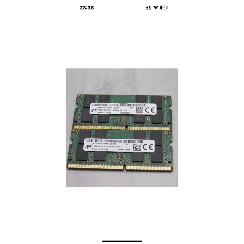 Ram 16gb ddr4  bus 3200 cho laptop