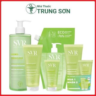 Sữa Rửa Mặt SVR SEBIACLEAR Gel Moussant, Dành Cho Da Dầu Mụn, Nhạy Cảm BẢN PHÁP