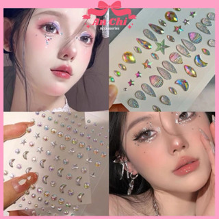 (48 Mẫu Up date) Đá dán mặt Makeup sẵn keo nhiều mẫu mới siêu hot