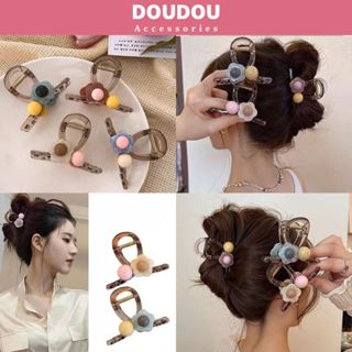 Kẹp tóc hình hoa Doudou Kẹp gắp tóc Kẹp càng cua Cặp tóc nữ tone kẹo ngọt phong cách Hàn Quốc ZJ091