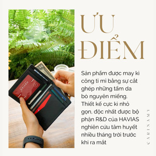 Ví da Verzip2 Handcrafted Wallet - Đen