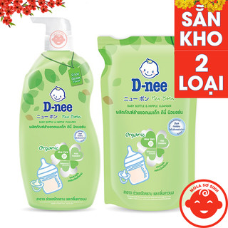 Nước rửa bình sữa dnee cặp chai 600ml + túi 550ml thái lan cho bé
