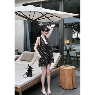 Đầm suông cổ v đính đá siêu xinh, full hai mặt sang trọng