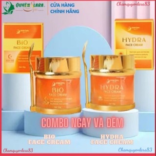 Bộ kem dưỡng da ngày đêm hydra face cream - bio face cream quyên lara 50 ml