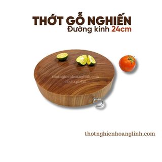 Thớt gỗ nghiến thái tròn Thớt Nghiến Hoàng Linh nguyên mộc an toàn khi sử dụng Thớt nghiến Tây Bắc