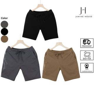 Quần Short JAMINE HOUSE KAKI Nam Lưng Thun Rút Dây Dễ Mặc Lên Form Chuẩn Có Nhiều Màu