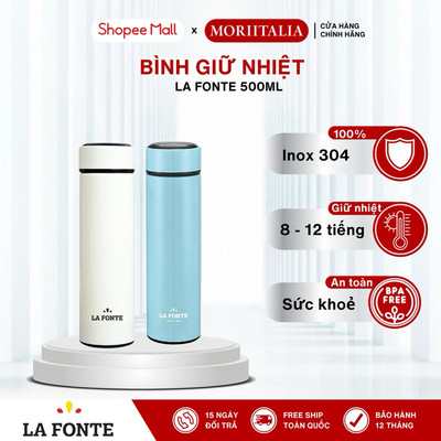 Bình giữ nhiệt Special La Fonte Thép không gỉ SUS304 - MORIITALIA 180749 / 180756