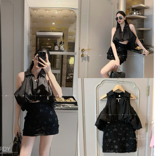 Set áo bồng mix chân váy