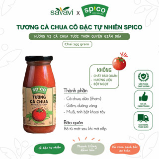 Tương Cà Chua SPICO - Cô Đặc Tự Nhiên - Chai 255g
