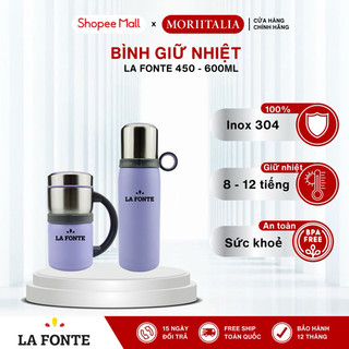 Bình giữ nhiệt Zaragoza La Fonte 3000730, Dung tích 600ml, Thép không gỉ SUS304, -  MORIITALIA 3000747