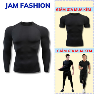 Áo giữ nhiệt nam thể thao, áo body combat tập gym chơi bóng rổ, bóng đá chất thun body cao cấp co giãn 4 chiều