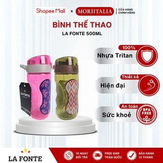 Bình nước thể thao 500ml LA FONTE, Chất liệu Tritan an toàn cho sức khỏe, Dung tích 500ml - MORIITALIA 000778 / 000785