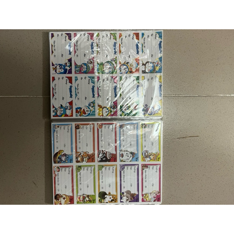 nhãn tập học sinh