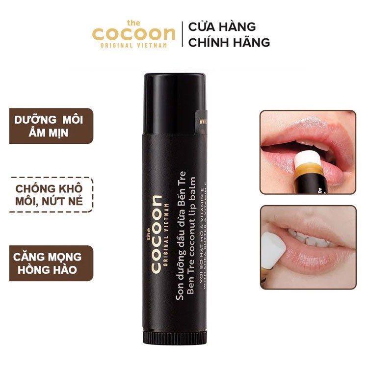 Son dưỡng môi dầu dừa Bến Tre Cocoon 5g
