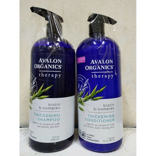 Dầu gội/xả biotin hữu cơ làm dày tóc Avalon Organics