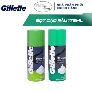 Kem Bọt cạo râu Gillette 175g hương Bạc Hà / Chanh 175ml