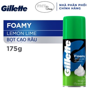 Kem Bọt cạo râu Gillette hương chanh 175g - Foamy Lemon Lime 175ml