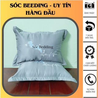 Vỏ gối nằm, vỏ gối đầu phi lụa lót bông mềm mịn, thoàng mát kt 45x65cm