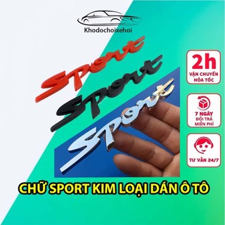 Chữ Nổi Sport Kim Loại Dán Trang Trí Ô Tô VERSION 2 - Nhiều Màu Lựa Chọn
