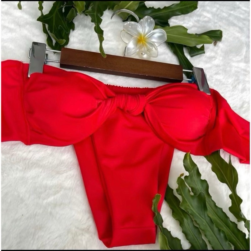 Bikini/đồ bơi 2 mảnh áo cột dây nơ quần đan dây mảnh lọt khe hot trend ( sẵn hàng - che tên) | BigBuy360 - bigbuy360.vn