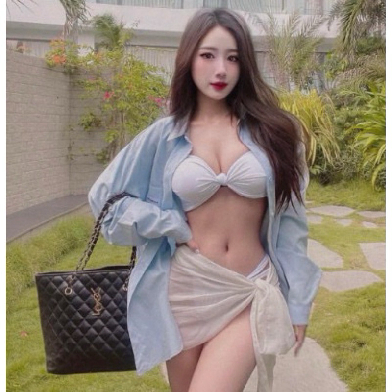 Bikini/đồ bơi 2 mảnh áo cột dây nơ quần đan dây mảnh lọt khe hot trend ( sẵn hàng - che tên) | BigBuy360 - bigbuy360.vn
