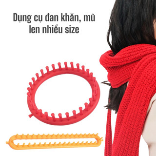 Dụng cụ đan khăn, đan mũ mẫu tròn và dài
