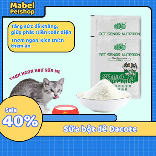 Sữa bột dê cho chó mèo con gói 5g bổ sung dinh dưỡng