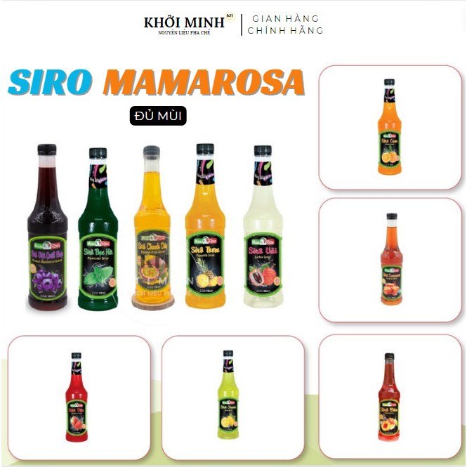 Siro Mama Rosa Chai 700ml (Đầy đủ mùi)