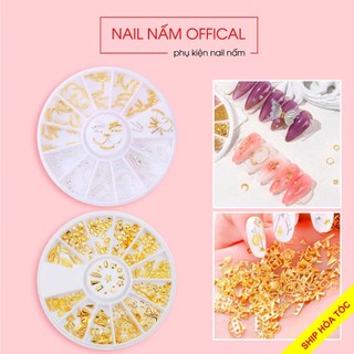 Phụ kiện charm trang trí móng Hàn Quốc khay tròn