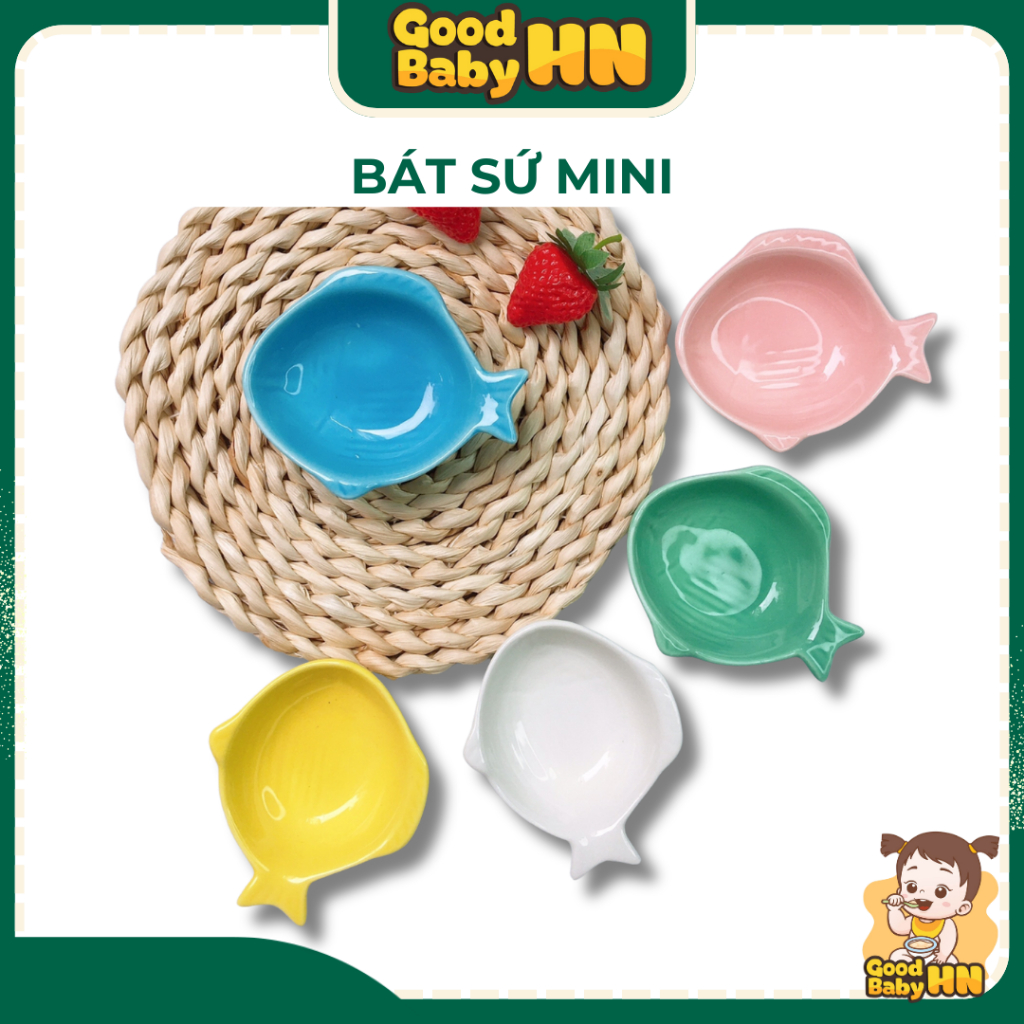 Bát sứ ăn dặm hình con cá mini - 𝐒𝟐𝟎