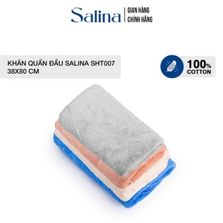 Khăn mặt, khăn quấn đầu Salina chất liệu cotton thấm hút tốt, khăn đa năng unisex SHT007