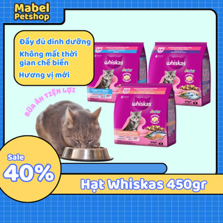 Thức ăn cho mèo hạt Whiskas túi 450gr dành cho mèo con