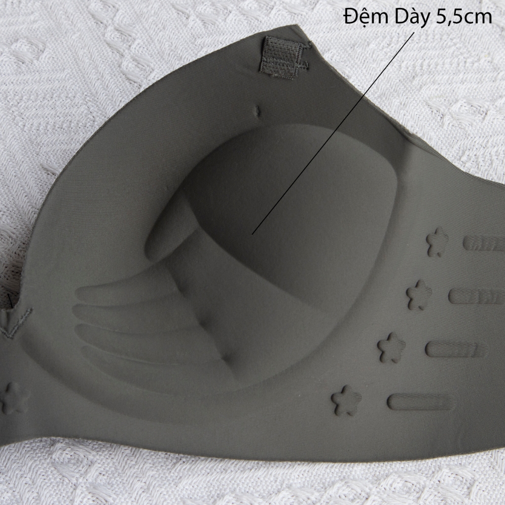 Áo Ngực Đúc Su Đệm Dày 5,5cm Đệm Bàn Tay Nâng Ngực HENISA Áo Lót Đệm Dày Tăng Kích Thước V1 ANM-56