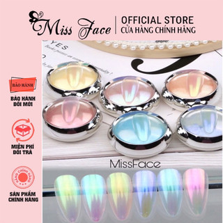 Set tráng gương ngọc trai 6 hũ - tráng gương chà móng nail