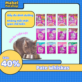 Thức ăn cho mèo 12 gói Pate Whiskas tổng hợp